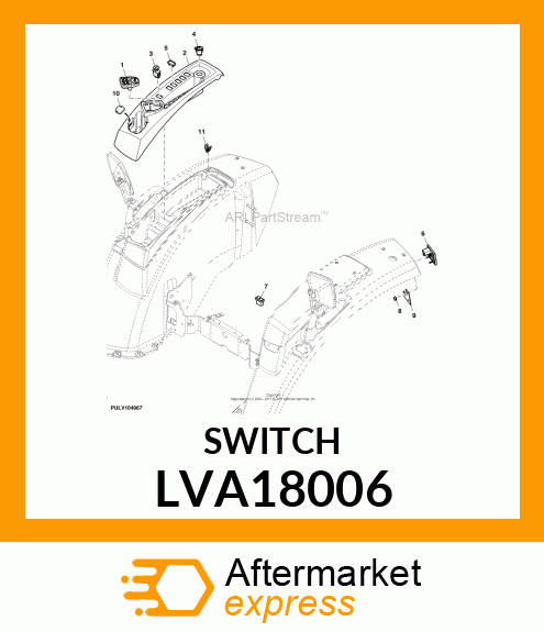 SWTICH, HITCH ASSIST ENABLE LVA18006