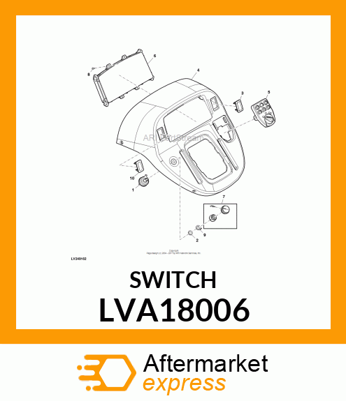 SWTICH, HITCH ASSIST ENABLE LVA18006