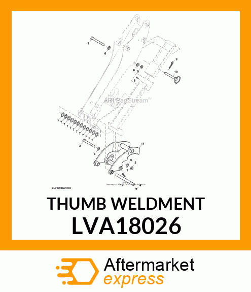 THUMB WELDMENT LVA18026