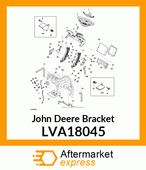 BRACKET ASSY, FIREWALL MOUNT LVA18045