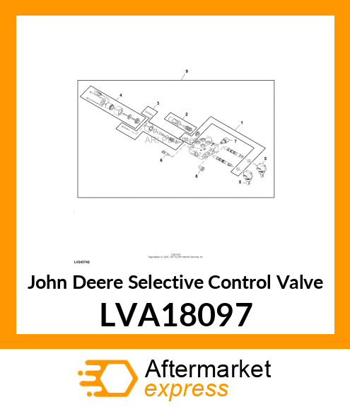 SCV, DUAL REAR LEVER OPERATED LVA18097