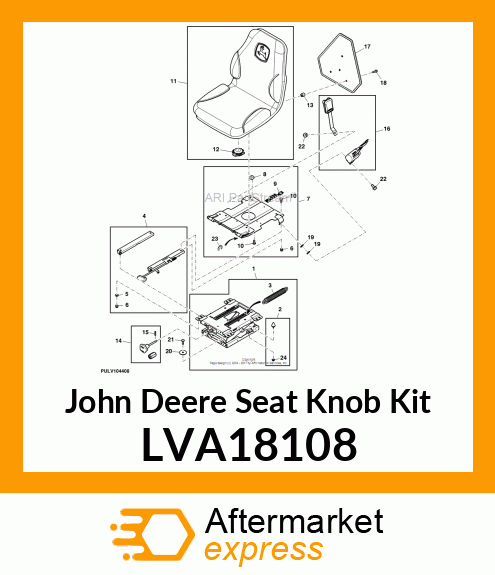 KIT, SEAT ADJUSTMENT KNOBS LVA18108