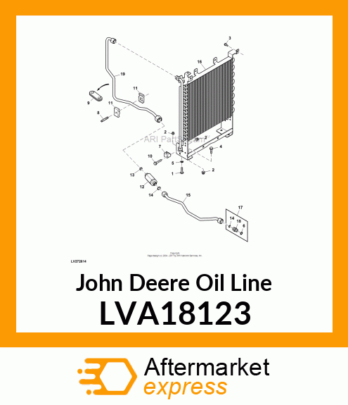 LINE, STEERING, RETURN FROM COOLER LVA18123