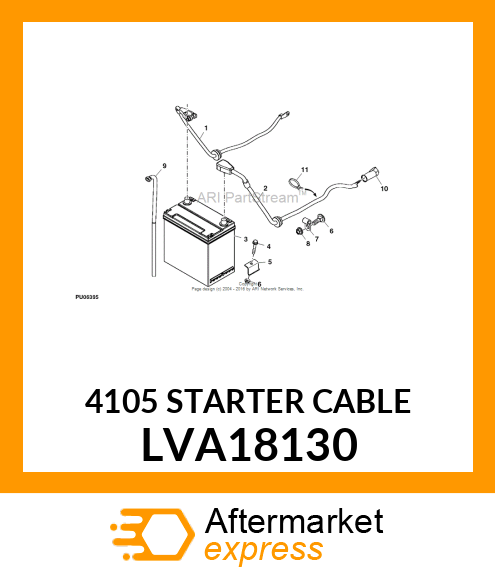 4105 STARTER CABLE LVA18130