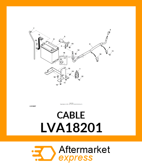 3RFT4 STARTER CABLE LVA18201