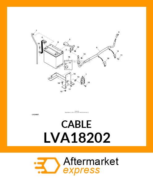 3RFT4 BATTERY CABLE CABLE LVA18202