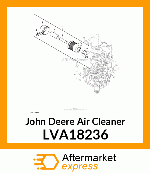 AIR CLEANER, 6 INCH W/PRESSURE SWIT LVA18236