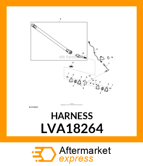 WIRING HARNESS, JUMPER, HALL EFFECT LVA18264