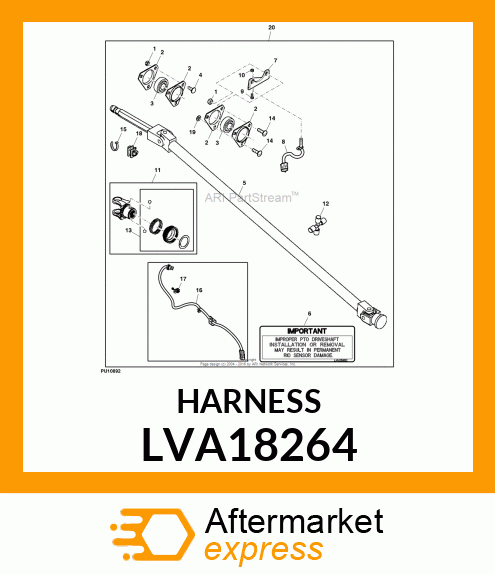 WIRING HARNESS, JUMPER, HALL EFFECT LVA18264