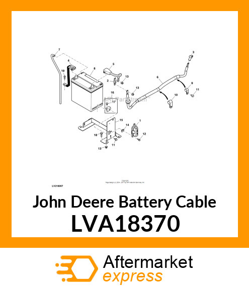 4AWG BATTERY GROUND STRAP LVA18370