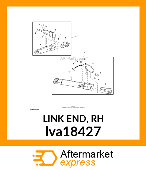 LINK END, RH lva18427