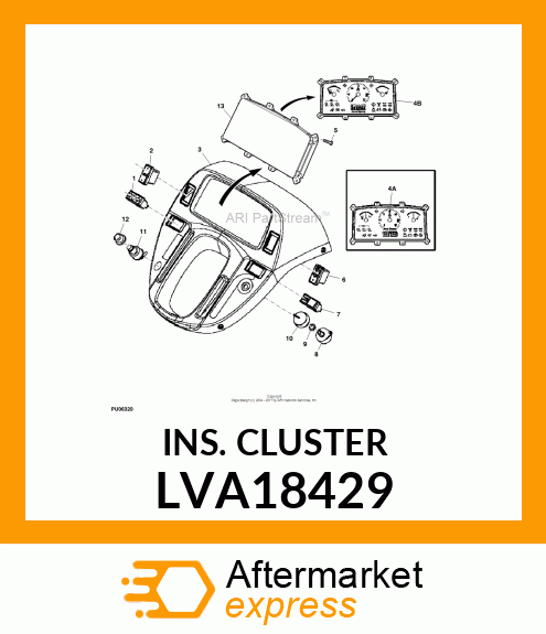 INSTRUMENT CLUSTER MBR15 (3X20) LVA18429