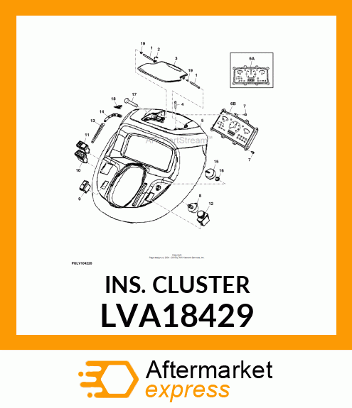 INSTRUMENT CLUSTER MBR15 (3X20) LVA18429