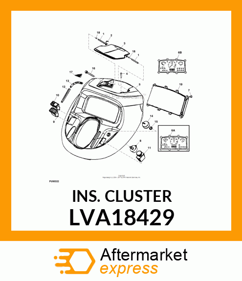 INSTRUMENT CLUSTER MBR15 (3X20) LVA18429