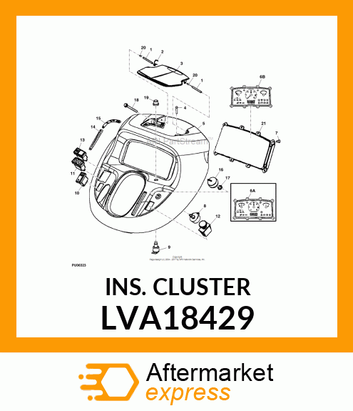 INSTRUMENT CLUSTER MBR15 (3X20) LVA18429