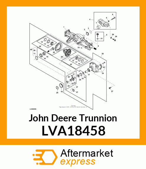 TRUNNION, FRONT 4X20 LVA18458