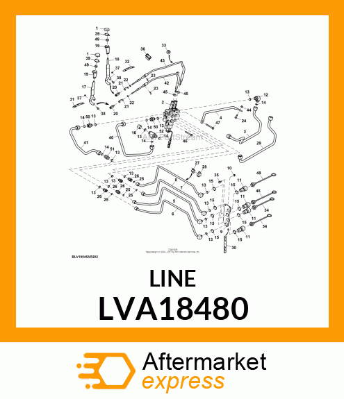 LINE, CAB DUAL REAR SCV INPUT LVA18480