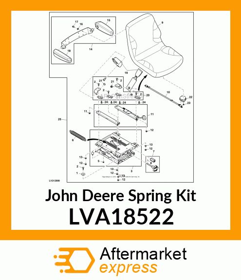 KIT, HEAVY DUTY SPRING LVA18522