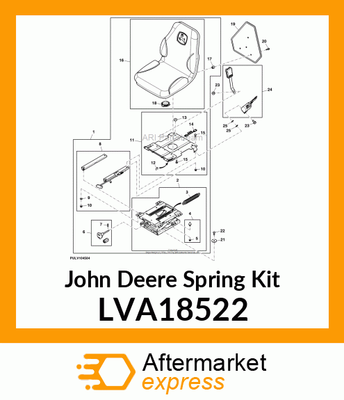 KIT, HEAVY DUTY SPRING LVA18522