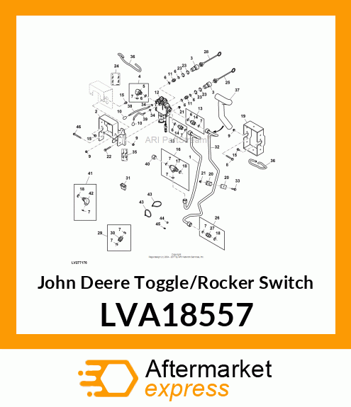 SWITCH, DUAL REAR 5TH EH SCV LVA18557