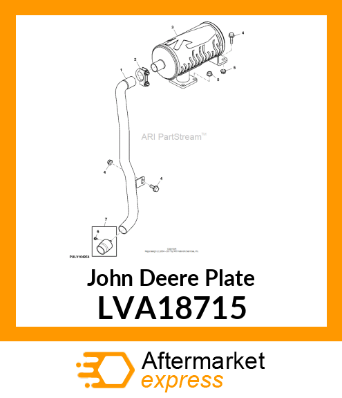 ASSEMBLY, EXHAUST TUBE 1R FT4 LVA18715