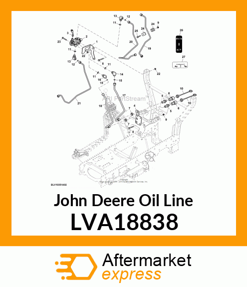 ASSY, LINE VALVE TO BULKHEAD LVA18838