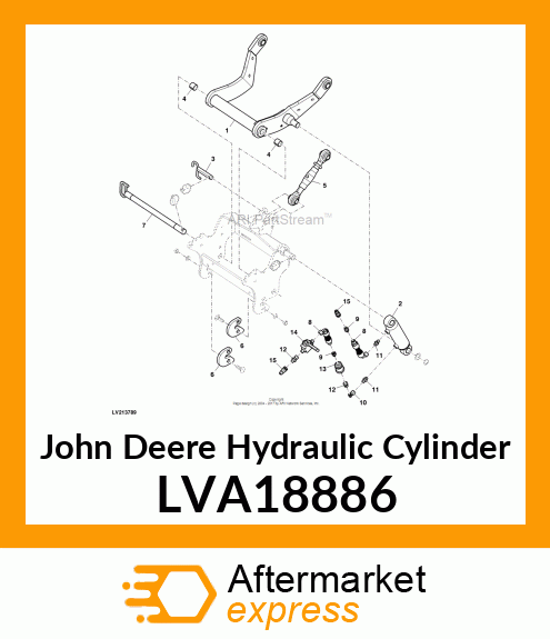 HYDRAULIC CYLINDER, CYLINDER, 1026R LVA18886