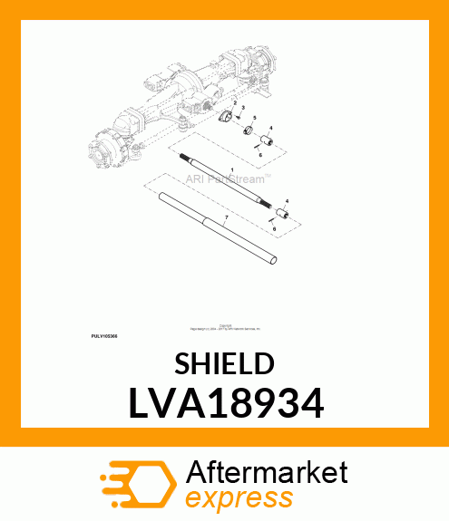 POWERSHAFT SHIELD, SHIELDS, MFWD DR LVA18934