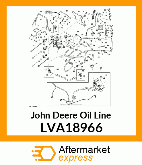 OIL LINE, REAR SCV TO RCV LVA18966