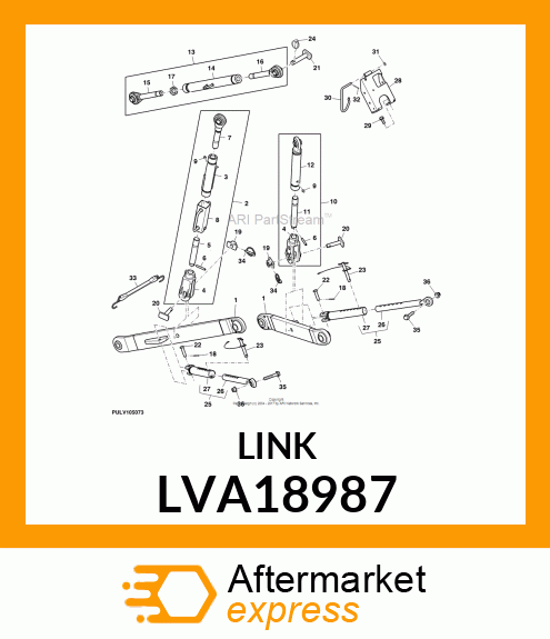 DRAFT LINK ASSEMBLY, 4M/4R LVA18987