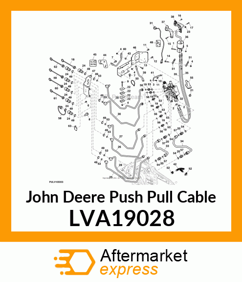 PUSH PULL CABLE, JOY STICK CONTROL LVA19028