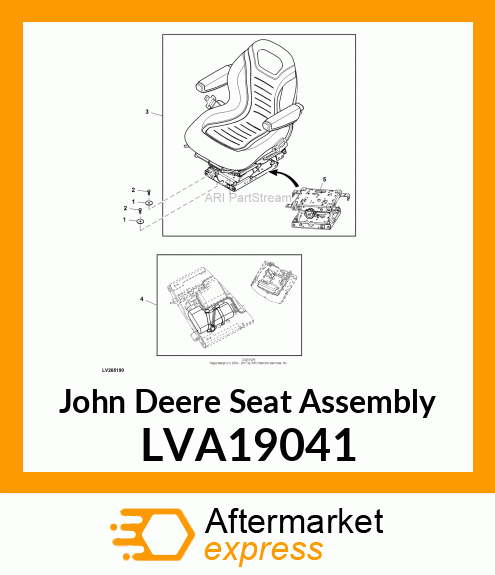 SEAT ASSEMBLY, SEAT, 4R DOM LVA19041