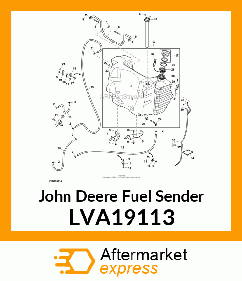 FUEL SENDER, FUEL LEVEL SENDER LVA19113