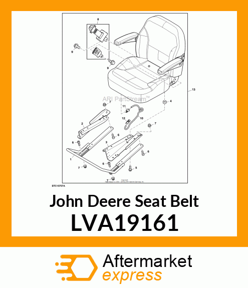 SEAT BELT, BELT, SEAT, ASSEMBLY LVA19161