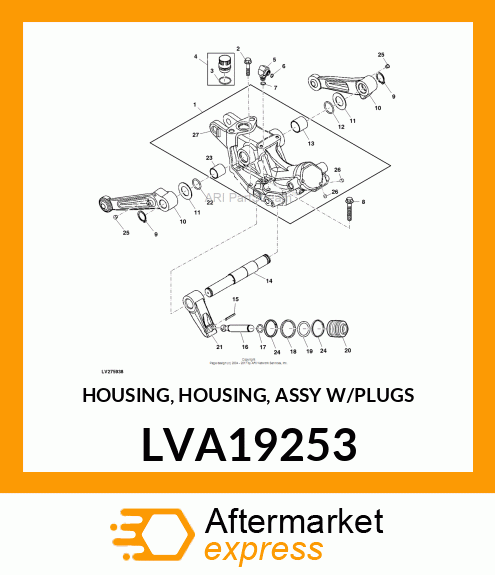 HOUSING, HOUSING, ASSY W/PLUGS LVA19253