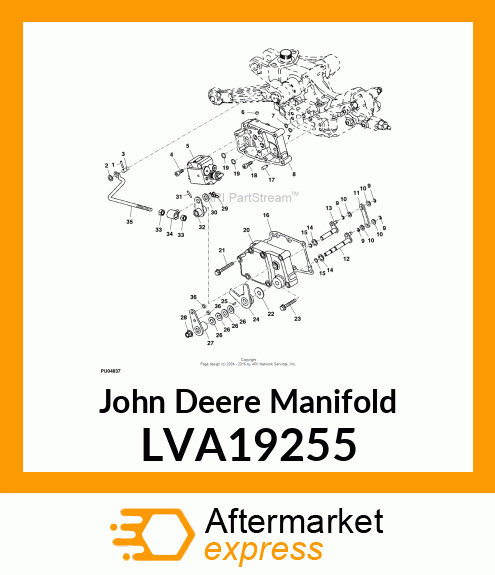 MANIFOLD, ASSY W/PLUGS LVA19255