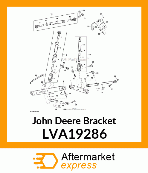 BRACKET, TOP LINK RETAINER LVA19286