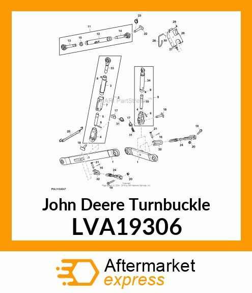 TURNBUCKLE, CENTRE LINK LVA19306