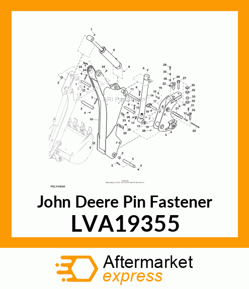 PIN, SWING CYLINDER LVA19355