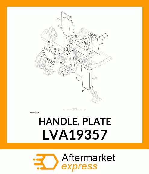 HANDLE, PLATE LVA19357