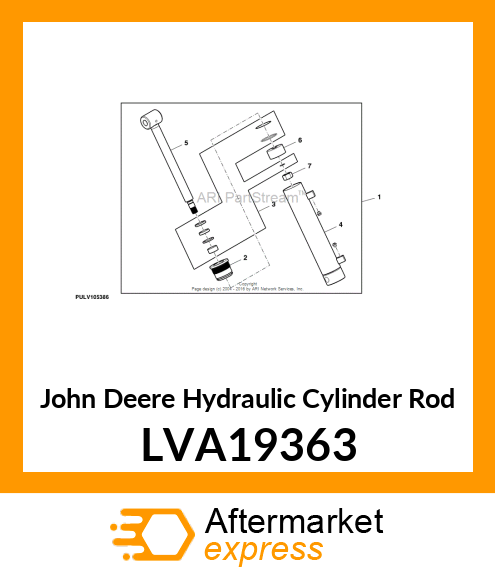 ROD, HYDRAULIC CYLINDER LVA19363