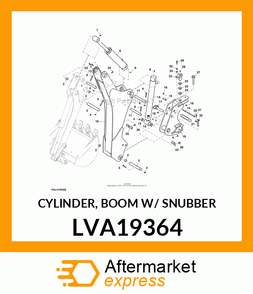 CYLINDER, BOOM W/ SNUBBER LVA19364