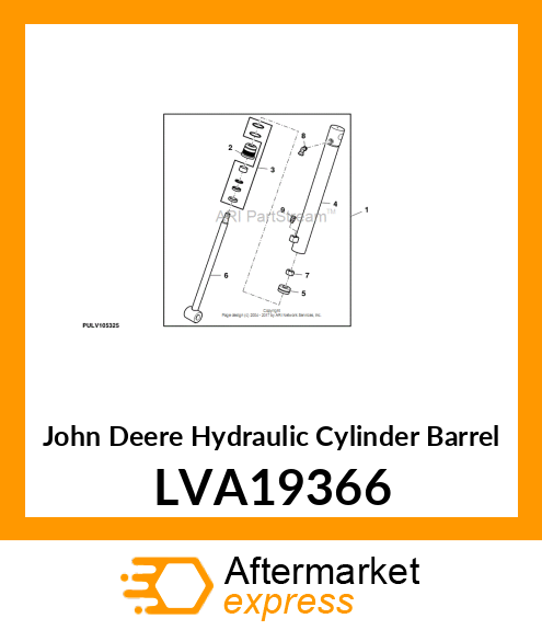 BARREL, HYDRAULIC CYLINDER LVA19366