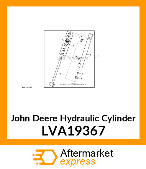 HYDRAULIC CYLINDER, CYLINDER, HYDRA LVA19367