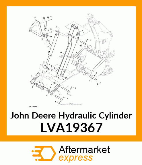 HYDRAULIC CYLINDER, CYLINDER, HYDRA LVA19367