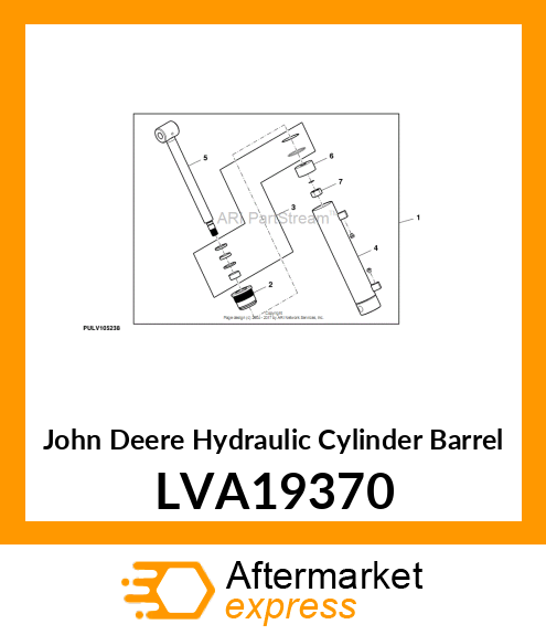 BARREL, HYDRAULIC CYLINDER LVA19370