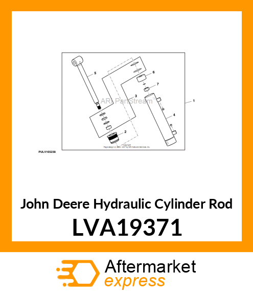 ROD, HYDRAULIC CYLINDER LVA19371