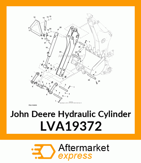 CYLINDER, BUCKET, 375A LVA19372