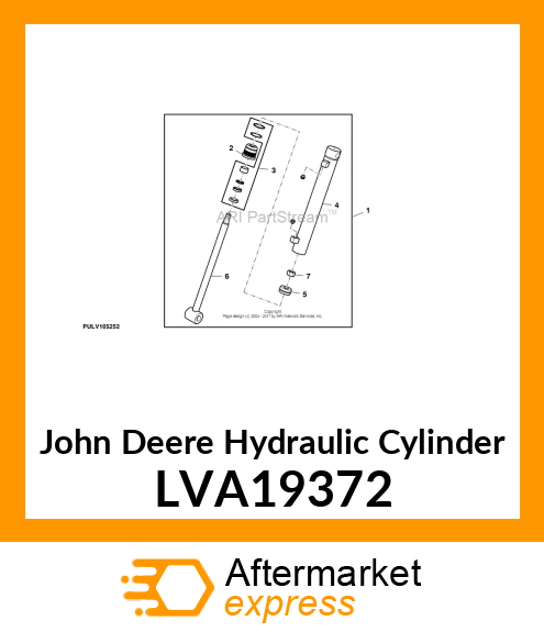 CYLINDER, BUCKET, 375A LVA19372