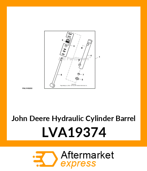 BARREL, HYDRAULIC CYLINDER LVA19374